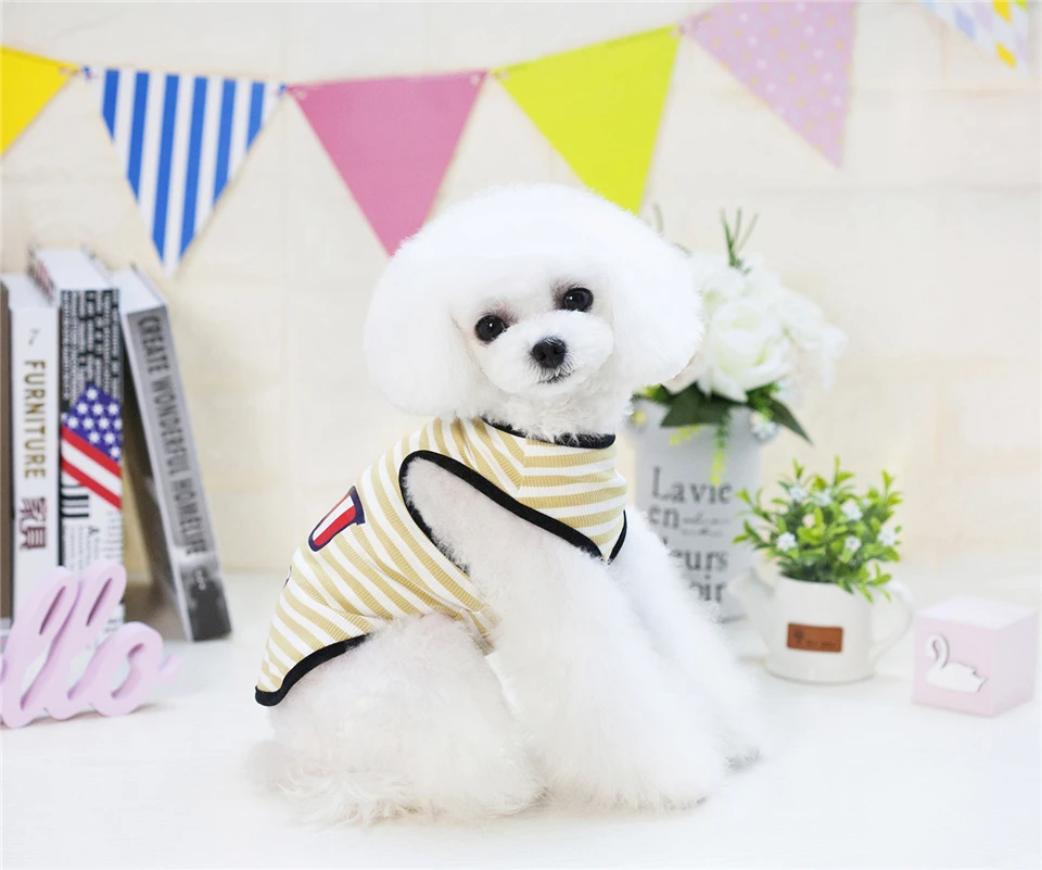 Summer Dog Clothes Clothing for Dogs Chihuahua S M L XL XXL Pet Clothes Vest T Shirt for Small Dog Costume Eye Beard Pattern (7)