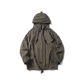 

Autumn Winter New Bomber Military Men's Fashion Large Size Jacket Field Wind Baseball Uniform Streetwear Multi-pocket Windproof