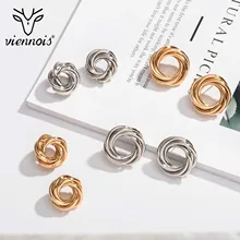 Viennois, круглые многоэтажные серьги, металлические серьги-гвоздики для женщин, вечерние, модные, распродажа, ювелирное изделие