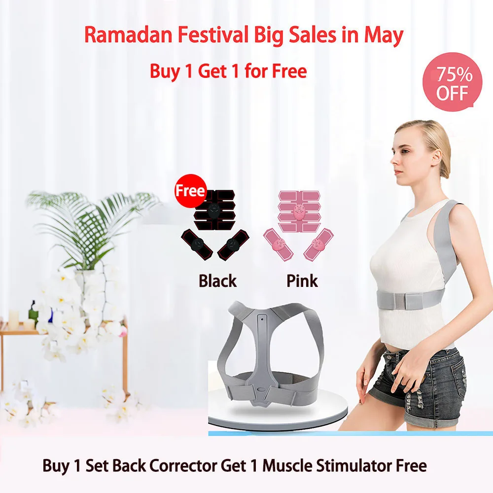 

FOUAVRTEL Back Posture Corrector Clavicle Back Spine Support Belt Pain Relief Posture Correction Spine Braces Support Belt