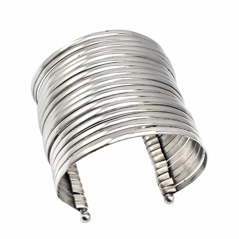 Big Design Cuff Bangles for Men Women Fashion Stainless Steel Bracelet Pulseira Feminina Luxury Halloween Present bangle bracelet stainless steel bracelet