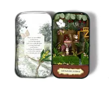 DIY кукольный домик миниатюрная мебель Снежная Мечта 3D Кукольный дом Комплект театральная коробка Датская Игрушка Головоломка миниатюрная игрушечная мебель