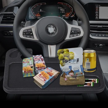 

Car Laptop and Eating Steering Wheel Desk Car Travel Workbench Food Eating Tray Fits Most Vehicles Steering Wheels