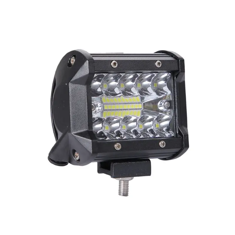 

200W 4inch Triplex Work Light Automobile LED Light Bar Single Strip Light Spot Driving Illumination For Jeep Off-Road Vehicles