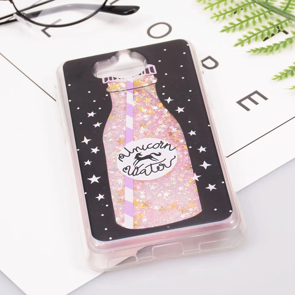 Reaoom for Huawei Y5 Y6 2017 Case Glitter Dynamic Liquid Colorful Star Quicksand Cute Bottle Unicorn Cover for Huawei Y5 Y6 2017 (5)
