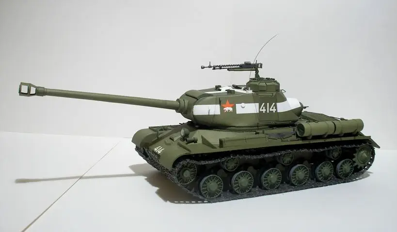 

DIY Paper Model Soviet Heavy Tank Is-2 WW II Boy Gift Papercraft 3D Puzzle
