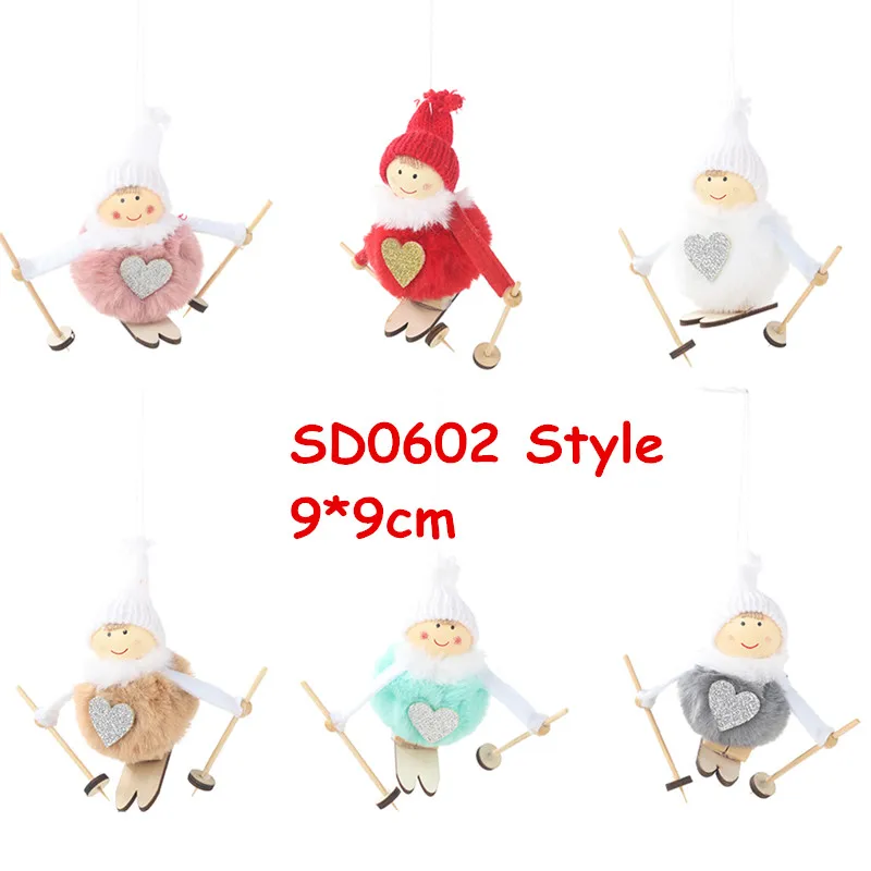 2019 Navidad Angel плюшевая кукла рождественское Новогоднее украшение подвесная