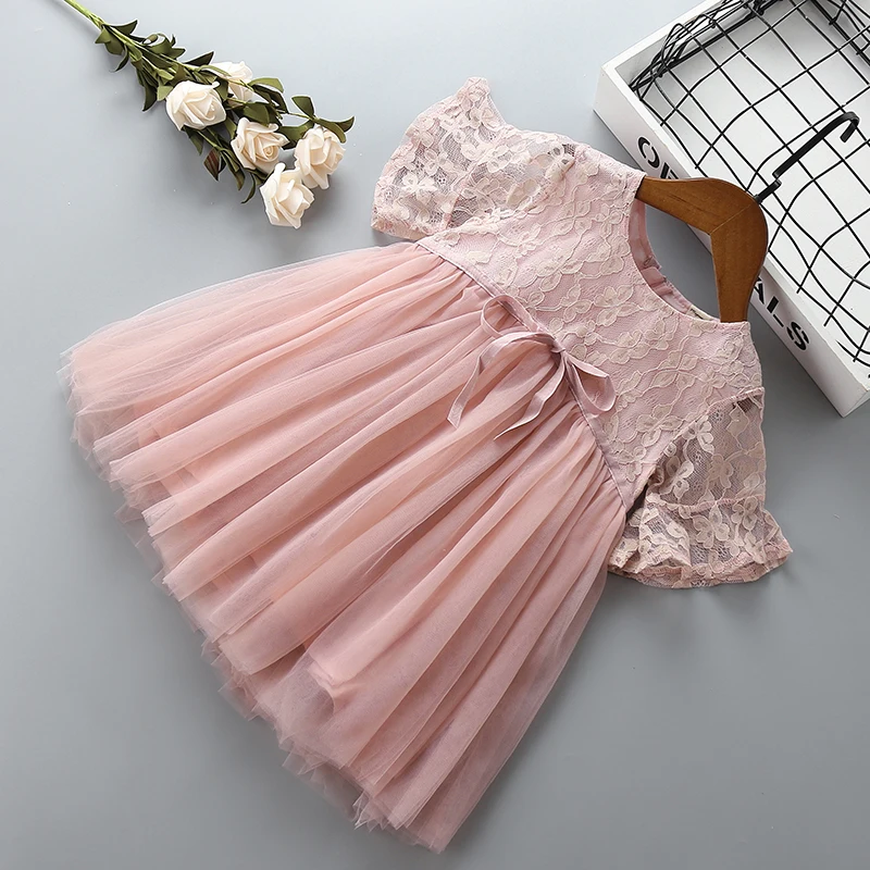 06 Years High Quality Girl Dress 2021 Summer New Fashion Casual Flower