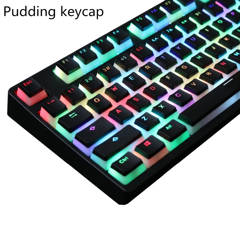 Пудинг Double shot 108 ANSI раскладка PBT OEM профиль клавиатуры с подсветкой для
