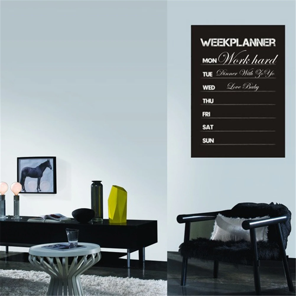 

Self-Adhesive PVC Blackboard Stickers Shcoolboard Note Posted Plate Wall Sticker Blackboard Chalkboard Message Board 31*45cm