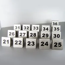 Number 1-100 Stainless Steel Table Numbers Cards 2 Colors Small Table Sign Card Restaurant Hotel Cafe Bar Tools ZA5575