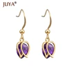 JUYA-Colgante creativo de rosa de circón púrpura, accesorios para la fabricación de pendientes, pulsera hecha a mano, accesorios de collar ► Foto 2/6