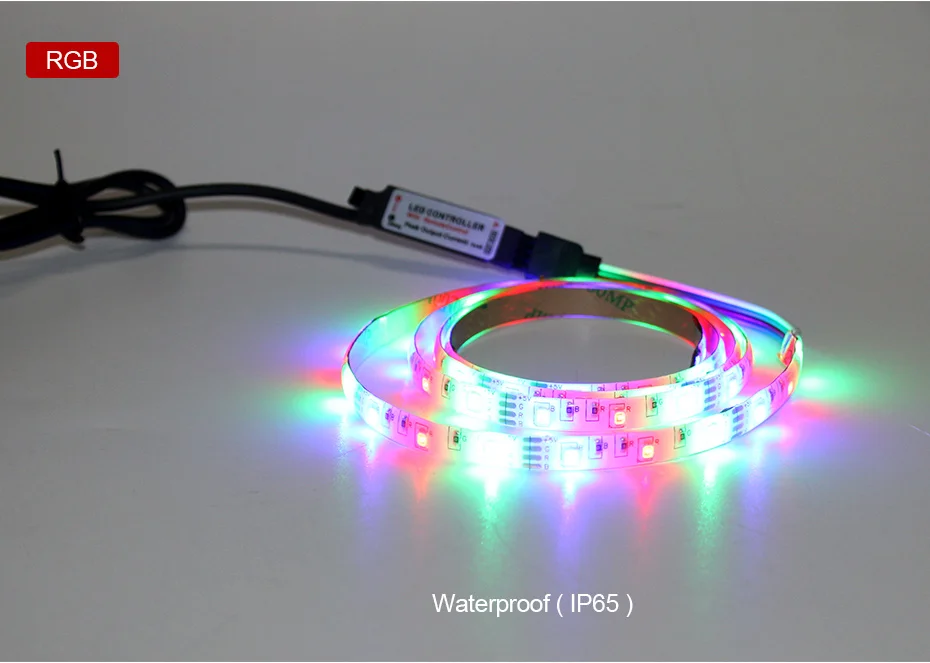 2835 SMD RGB USB зарядное устройство светодиодный светильник 5 в постоянного тока USB кабель светодиодный светильник гибкая лента 1 м 2 м 3 м 4 м 5 м RF IR RGB пульт дистанционного управления