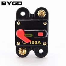 Waterproof Dual Battery Manual Reset Switch Circuit Breaker 12v 24v 100A Car Circuit interrupter breaker Disconnector