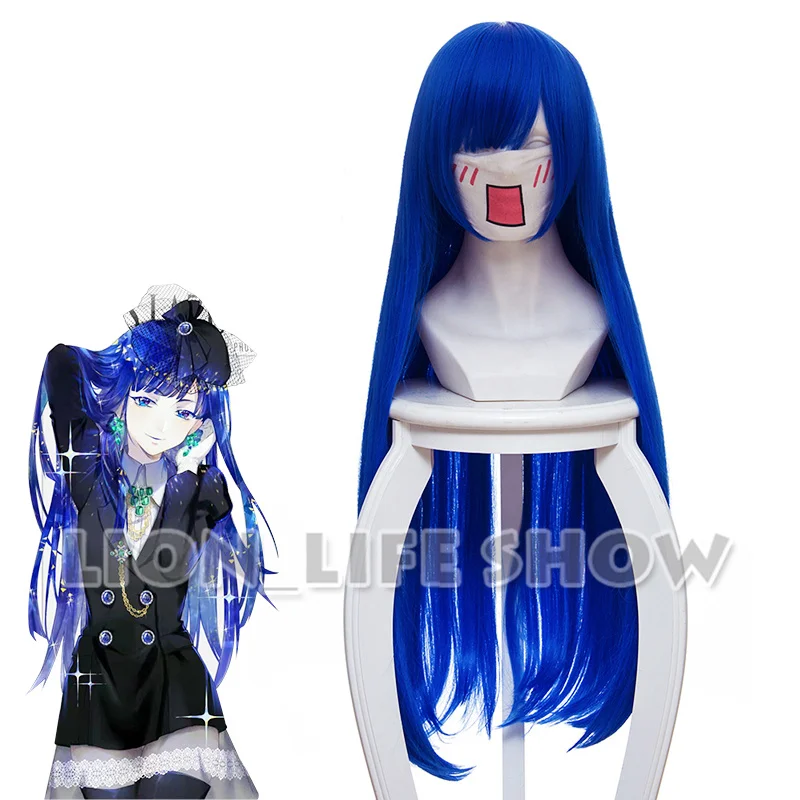 

anime Land of the Lustrous Houseki no Kuni Phosphophyllite blue short wigs Lapis lazuli Long straight hair Cosplay wig free cap