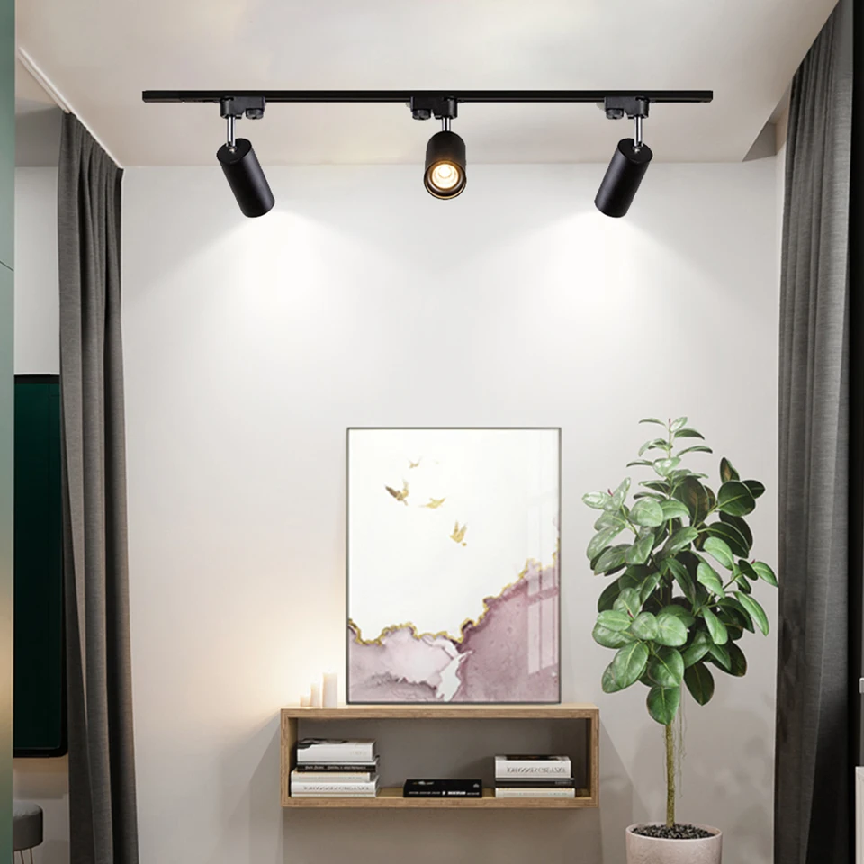 modern track lighting living room
