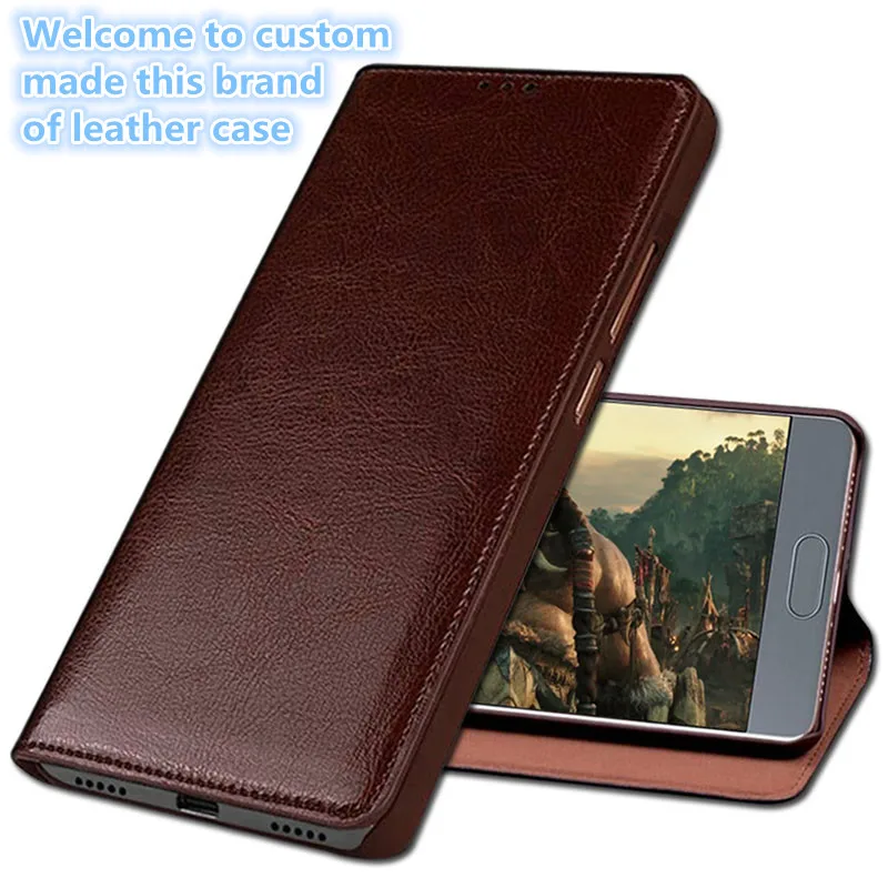  QH03 Genuine leather flip cover for Asus ZenFone 4 Max ZC554KL phone case for Asus ZenFone 4 Max fl