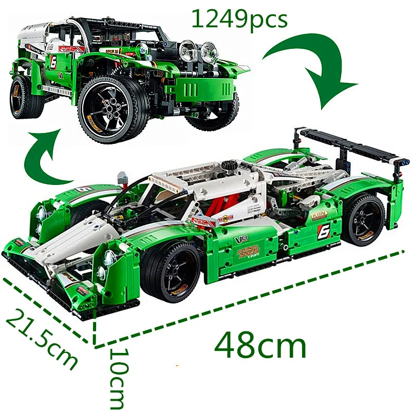 Technic Series The 24 hours Race Car Building Assembled Blocks Bricks Enlighten Toy Compatible With wange 42039