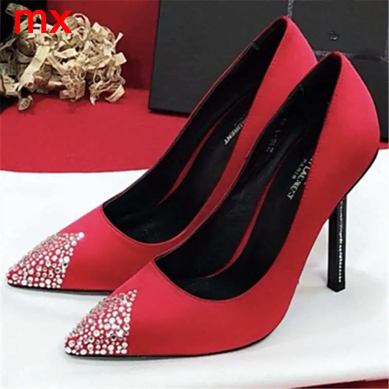 

F.N.JACK Women Shoes High Heels Party Shoes Thin Heel Mature Office Lady Shoes Pumps Wedding Shoes Spring Autumn Ladies Pumps