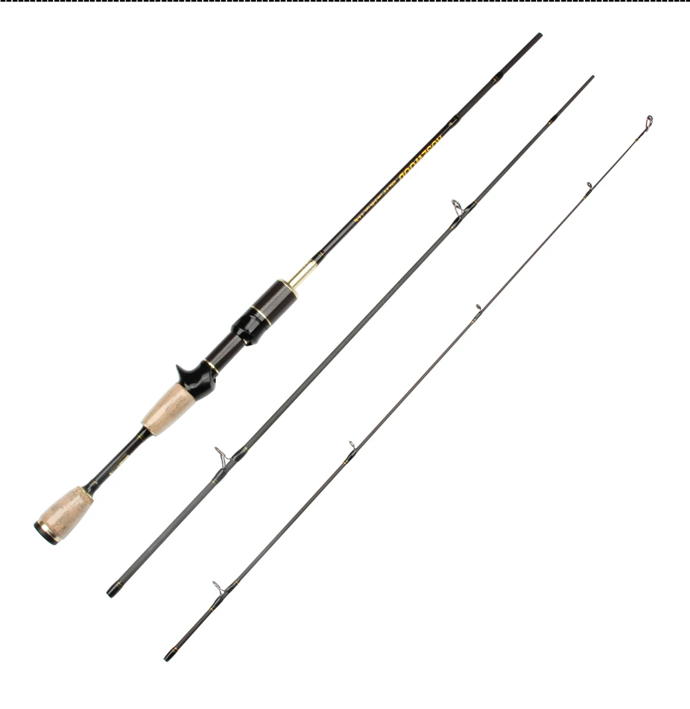 New 6' 1.8m Length 3-Piece Soft Bait Lure Fishing Rod With Tube, 0.8-5g Lure Weight, 2-5LB Line Weight Spinning Rod Casting Rod  (12)