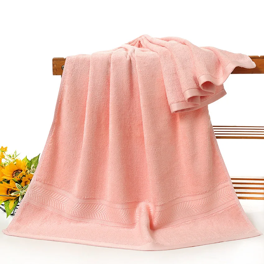 Бамбуковое полотенце s мягкое банное полотенце для лица набор толстых однотонных полотенец с узором в елочку из бамбукового волокна для ванной комнаты s для взрослых - Цвет: Pink