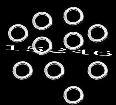 

Jump Ring 6mm in Dia. hot- 500PCs SilverPlated Open Jump Ring ** Open Jump Ring Connector link loop