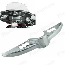 Chrome Switch Panel Accent Faring Cap Cover For Harley Touring Models Electra Street Tri Glide FLHT