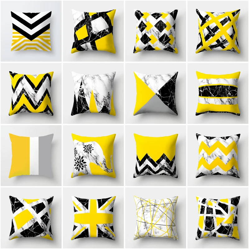 

CUSCOV Style Best-selling Geometric Marble Polyester Pillowcase Home Bedding Pillow Cover Wedding Decoration Sofa Cushion Cover