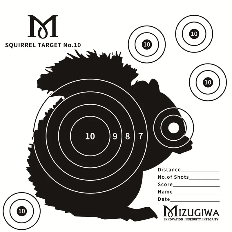 25 шт. для стрельбы из лука карта для стрельбы 15 см X 15 см пистолет BB страйкбол животные цели для стрельбы тренировка - Цвет: Squirrel