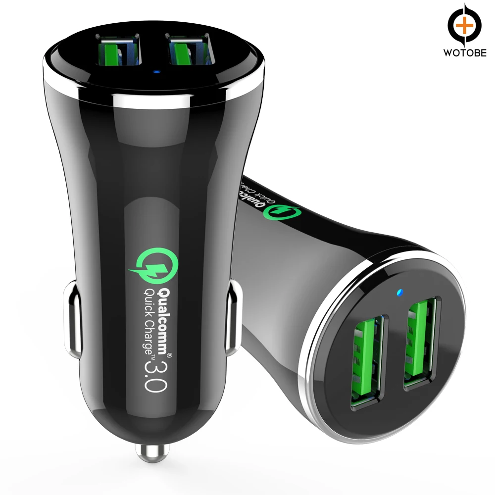 wotobe mobile accessories wholesale multi dual QC 3.0 charger,2 ports