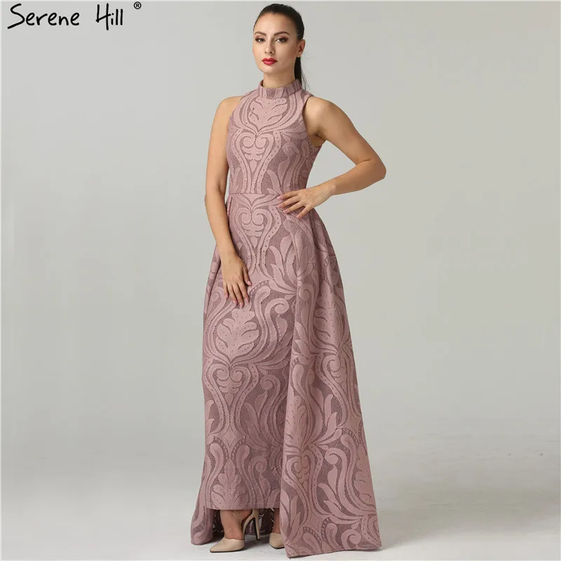 Женское вечернее платье Русалка с высоким воротником без рукавов|formal evening dress|evening