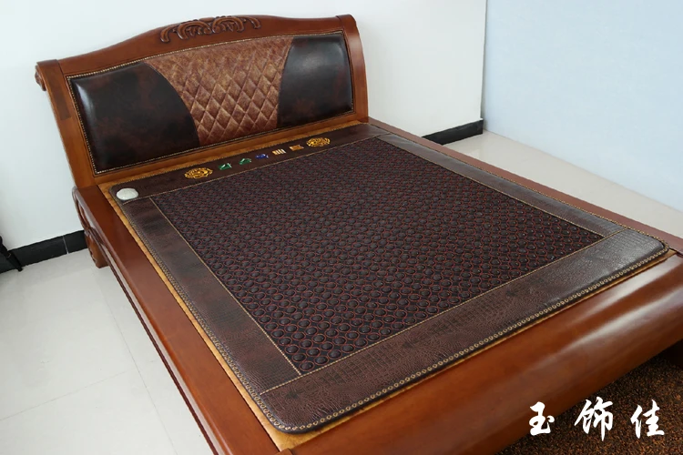 Free Shipping Electric Heating Natural Jade Mattress Heated Tourmaline