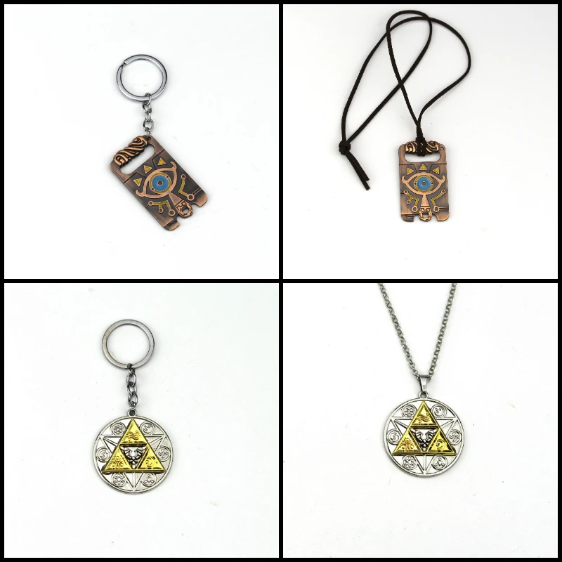 

Legend of Zelda Keychain Sheikah Slate Pendant Handmade Keyring Breath of the Wild Game Jewelry key Holder llavero zelda Gift