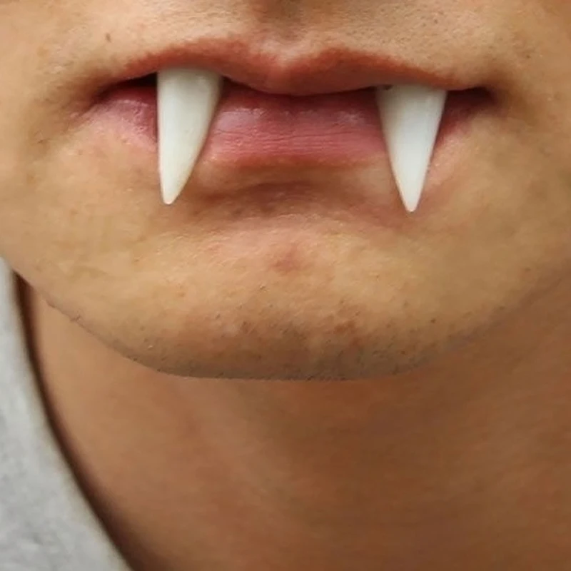 Cosplay Dress Vampire Teeth Denture Fangs Bites Costume Party Halloween