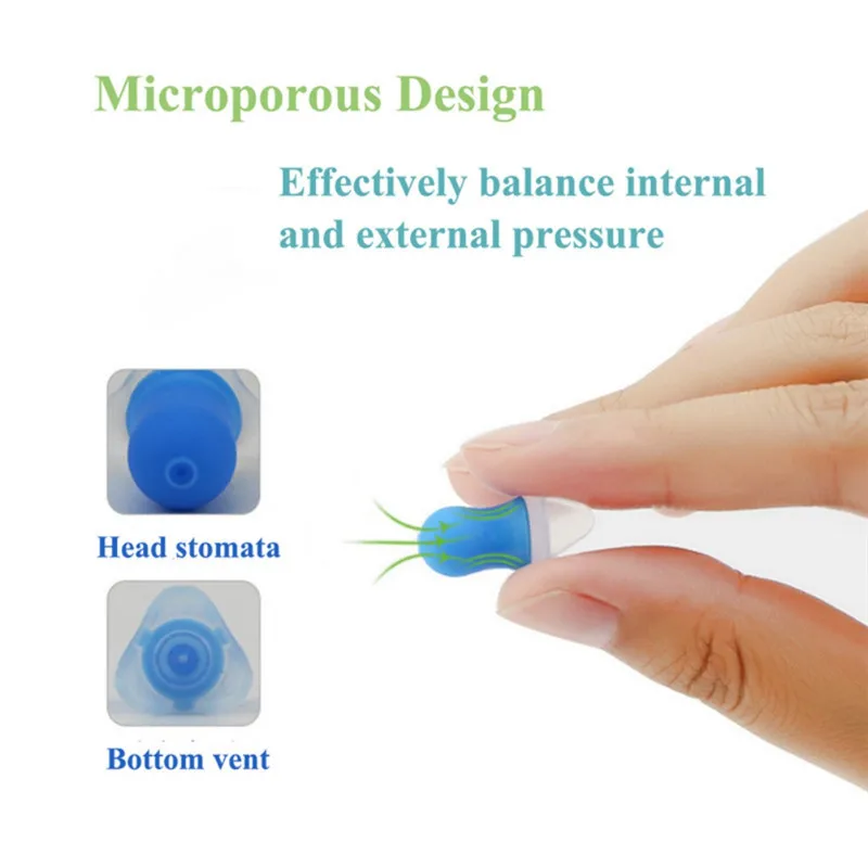 Многоразовые Беруши Мягкие силиконовые затычки для ушей шумоподавление беруши для защиты ушей для спящего учебы и путешествий по воздуху