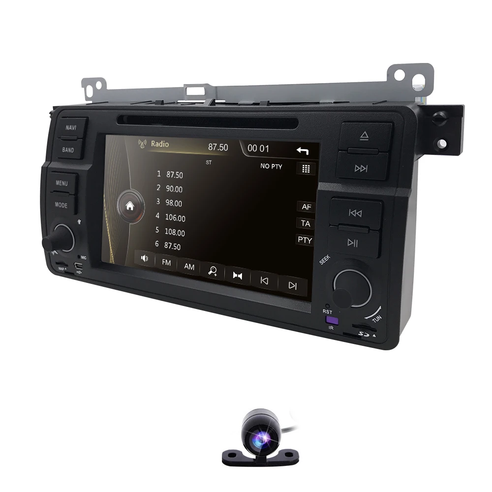 Sale HIZPO In Stock Car DVD radio GPS Player for BMW E46 M3 GPS Bluetooth RDS USB SD Steering wheel Control Free map card Rear camera 2