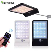 Ulepszona 48 diod led lampa słoneczna kolor regulowany za pomocą kontrolera trzy tryby wodoodporna lampa światła do ogrodowa Wall Street