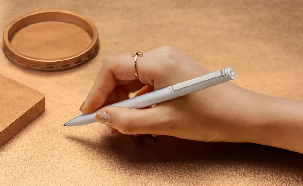Xiaomi Mijia металлическая ручка PREMEC Sign Pens гладкая швейцарская заправка 0,5 мм ручки для подписи легированные ручки черный Заправка 0,5 мм
