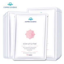 10Pcs Lot Snow Lotus Facial Mask Korean Cosmetics Skin Care Treatment Mask Remove Blackhead Acid Whitening