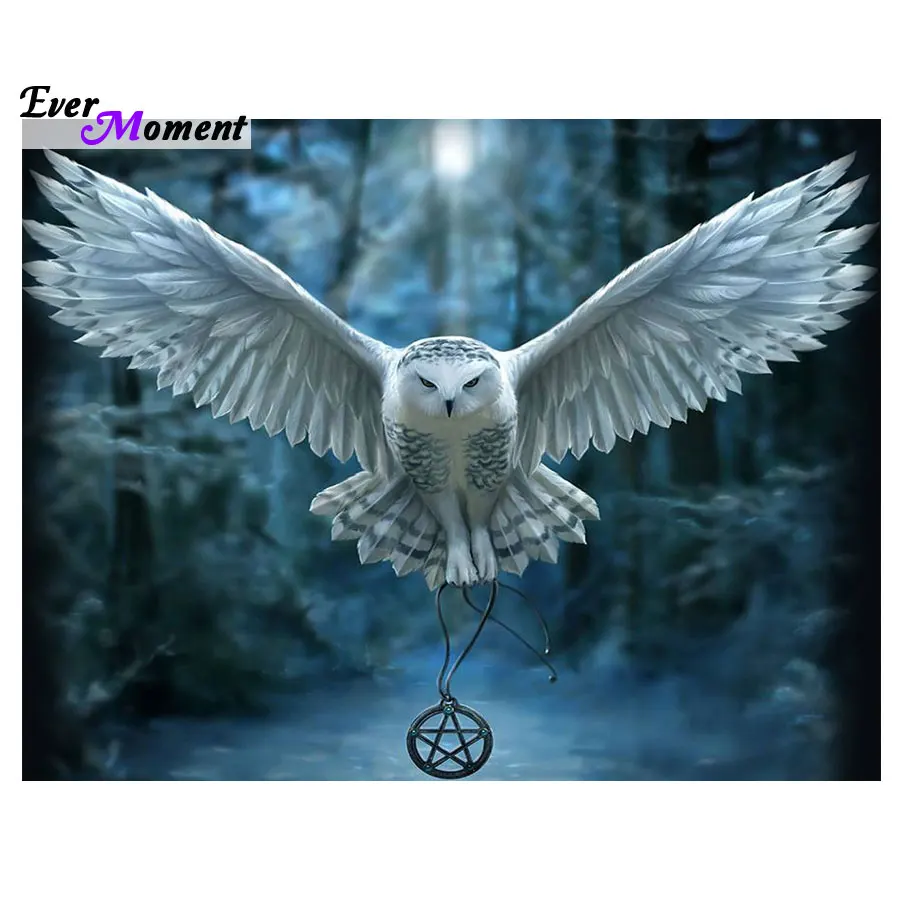 

DIY 5D Diamond Painting Cross Stitch Owl Picture of Rhinestones Full Square Resin Diamond Embroidery Kits Needle Gift ASF593