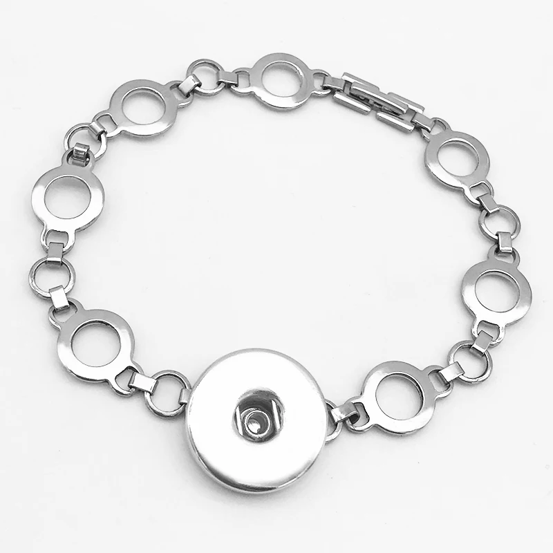 

Stainless Steel Snap button bracelet fit 18mm BR1898