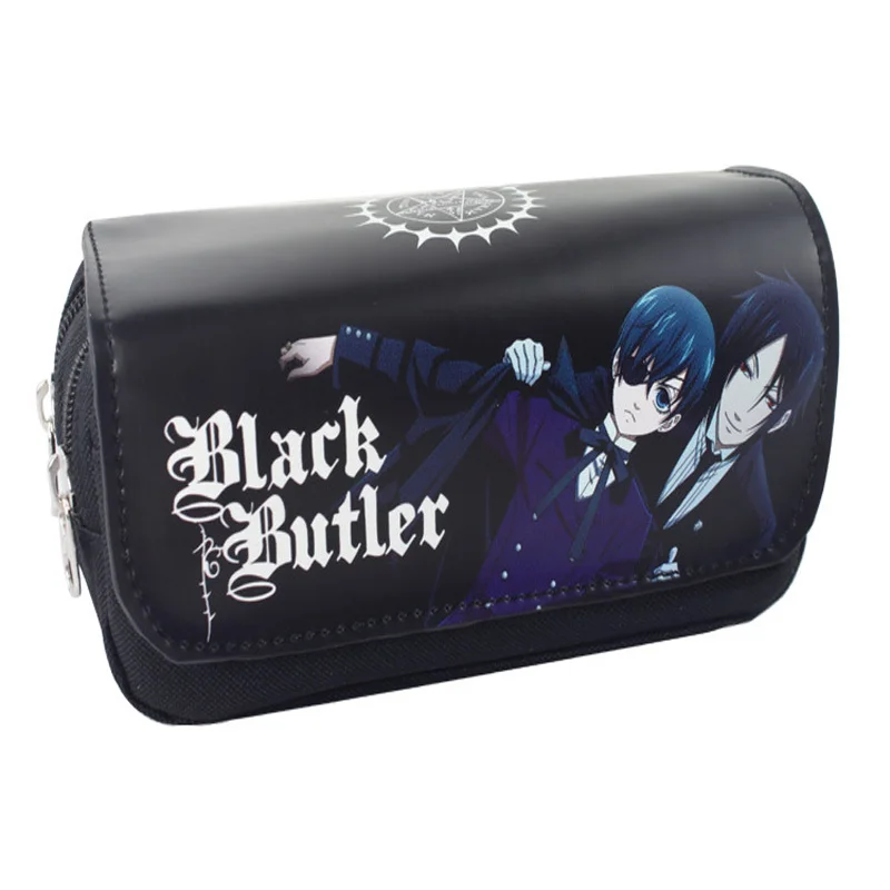 

Kuroshitsuji Ciel Phantomhive Pencil Pen Case Wallet Bag Cosmetic Make Up Bag Storage Pouch