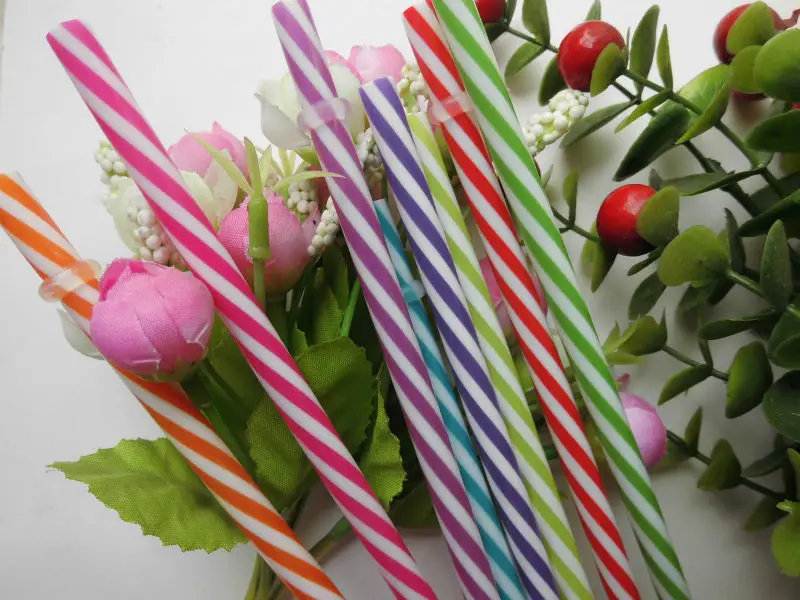 

Retails and Wholesales Decorative Fancy Vintage Color Striped Wedding Parties Straws Drinkware Bar Drink Accessories Homebrew