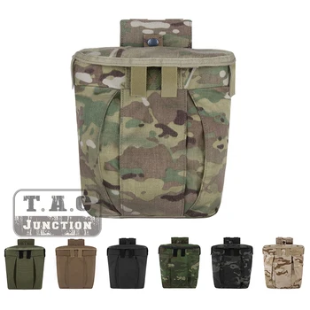 

Emerson Tactical Duty Belt / MOLLE PALS Drop-Hip Expandable Dump Pouch Emersongear Magazine Stiff Opening Storage Bag Multicam