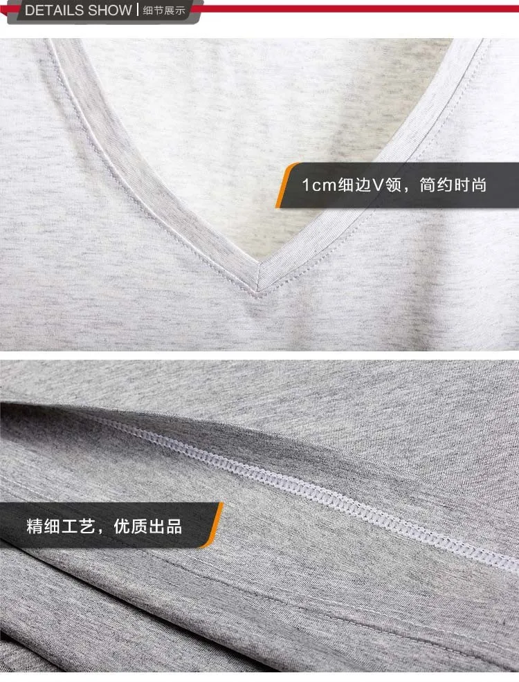 Cotton Top + Short Suit Homewear Mens Casual Solid Pajamas Sets Male V-neck Sleepwear Fitness Set Summer Clothing silk pajama pants