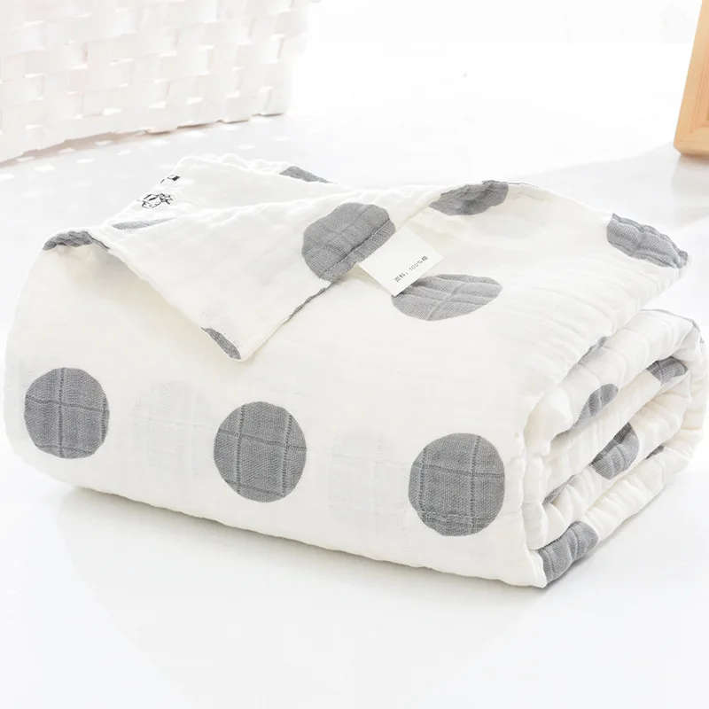 6 слоев муслина Обёрточная бумага новорожденный одеяла для ванной газовое одеяло для грудничков из мягкого материала для Обёрточная бумага хлопкоывй, хлопок Чехол для детской коляски игровой коврик