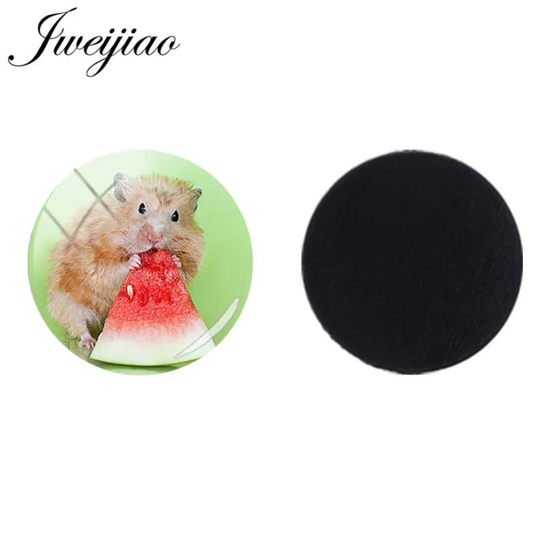 

JWEIJIAO 25mm Glass Beads DIY Pet Mouse Hamster Magnetic Sticker Fridge Magnet DIY Custom Animal Jewelry Findings