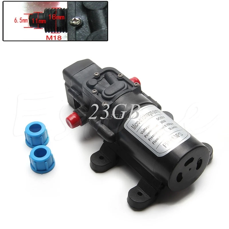 

DC 12V Priming Diaphragm Pump 30W 0142 Motor 3L/Min High Pressure JUN26_25