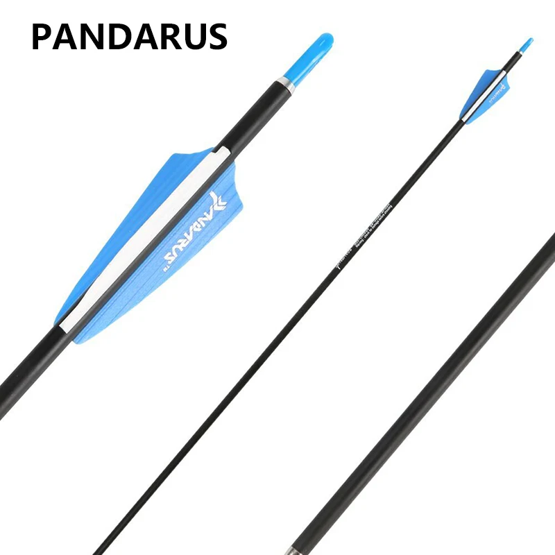 PANDARUS 28/30 дюймовые карбоновые стрелы для стрельбы из лука позвоночника 1200