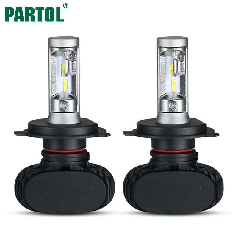 S1 Partol H4 9003 HB2 CSP LED Car Headlight Conversion Kit Hi Lo Beam 50W 8000LM